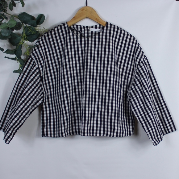 Zara Tops - Zara Checkered Crop Top